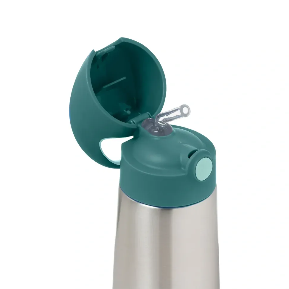 b.box Termoska na pití s brčkem 350 ml - Emerald/Forest