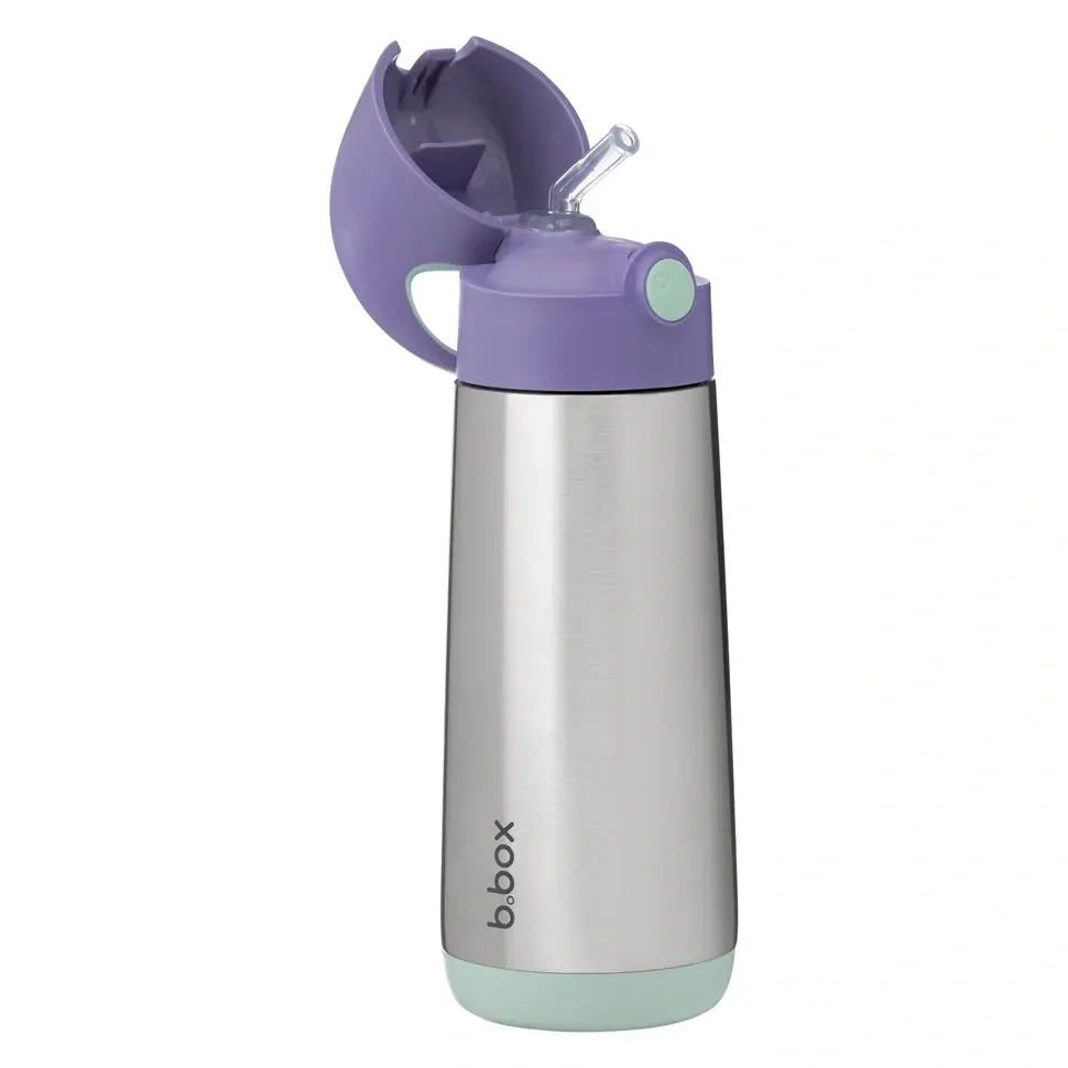 b.box Termoska na pití s brčkem 500 ml Lilac/Pop