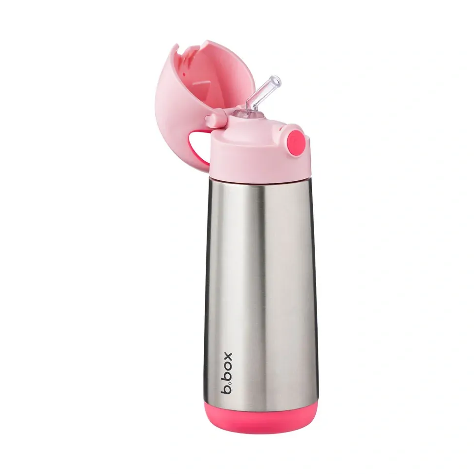 b.box Termoska na pití s brčkem 500 ml Flamingo/Fizz