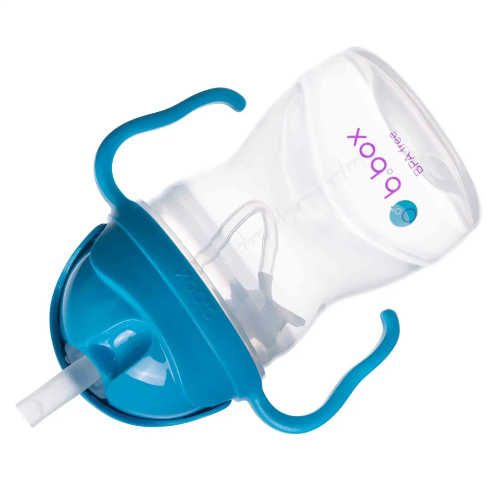 b.box Hrneček s brčkem 240ml Kobaltově modrý