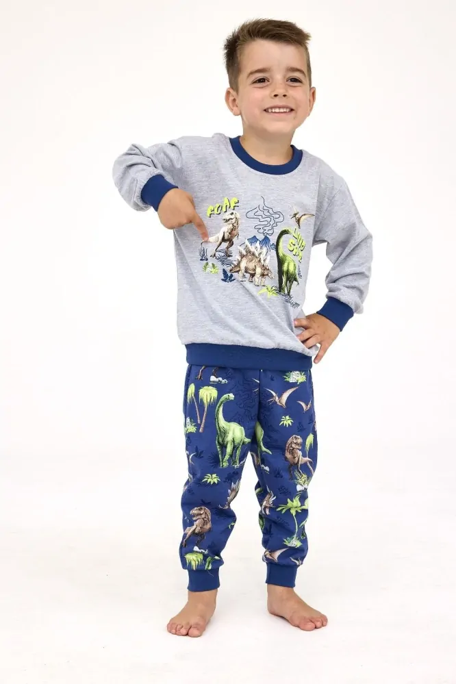 Chlapecké pyžamo Cornette Young Dinosaur 966/163 velikost 158/164