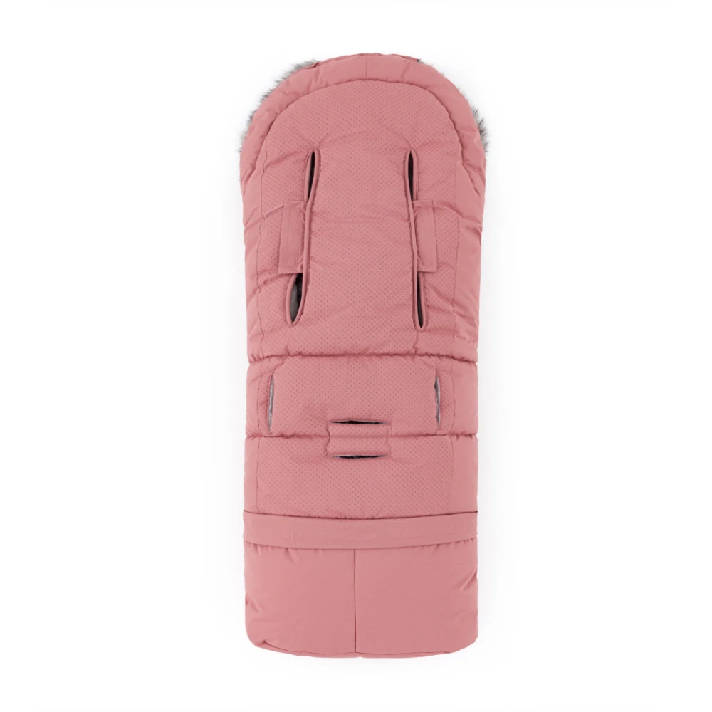 PETITE&MARS Set zimní fusak Arctic 4v1 + rukavice na kočárek Furry Old Rose