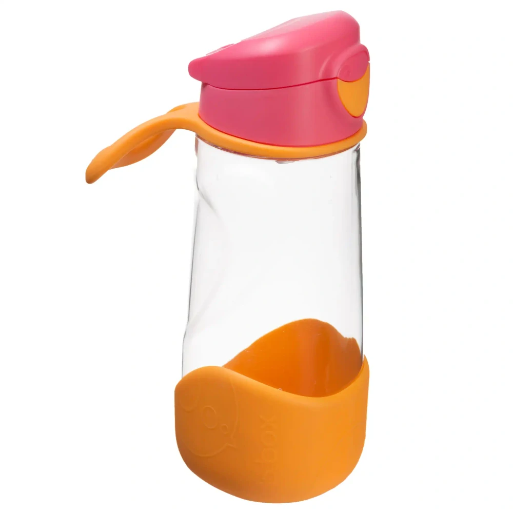 b.box Lahev na pití Sport 600ml Růžová/oranžová