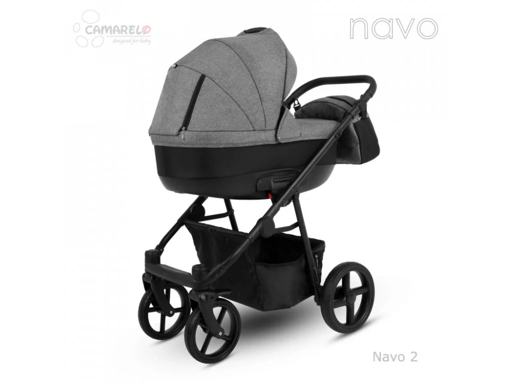 Dětský kočárek Camarelo Navo -2 Tmavá šedá