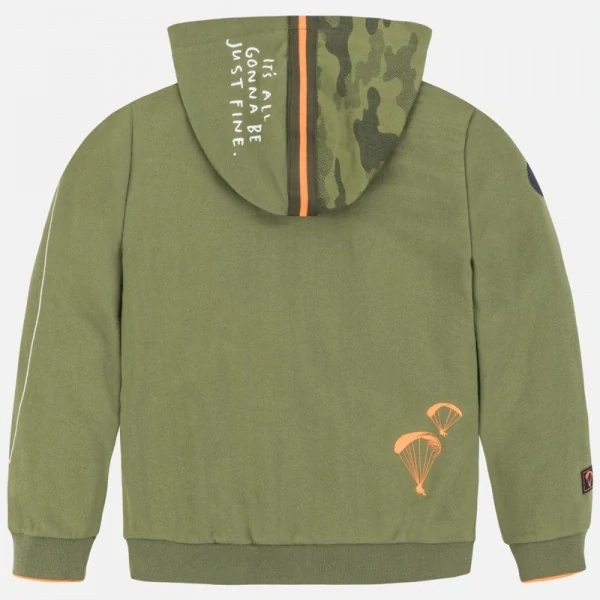 Chlapecká mikina s kapucí Mayoral 6445-26 zelená velikost 166