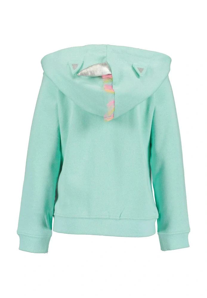 Dívčí mikina Unicorn Blue Seven 717625 Tyrkysová