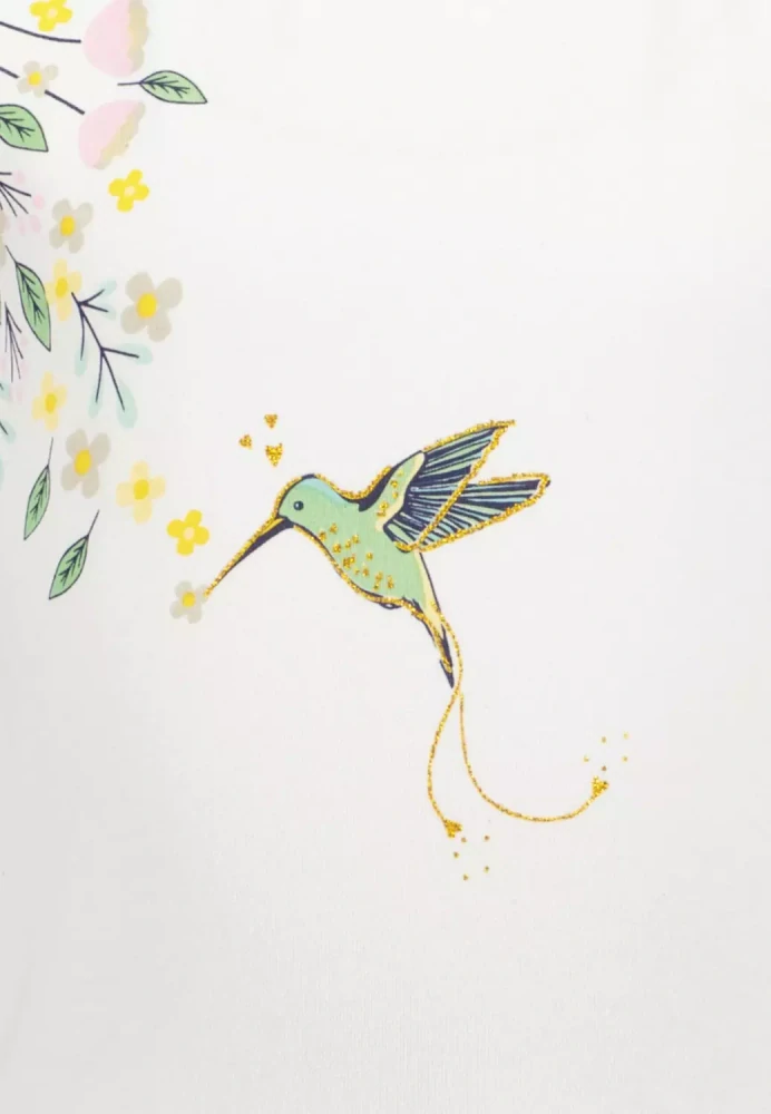 Dívčí šaty s kolibříkem Blue Seven 721694