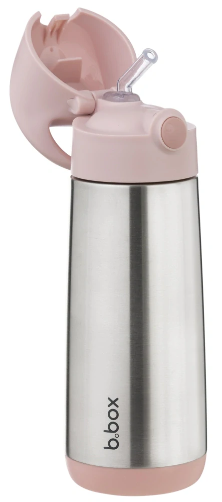 b.box Termoska na pití s brčkem 500 ml Blush/Crush