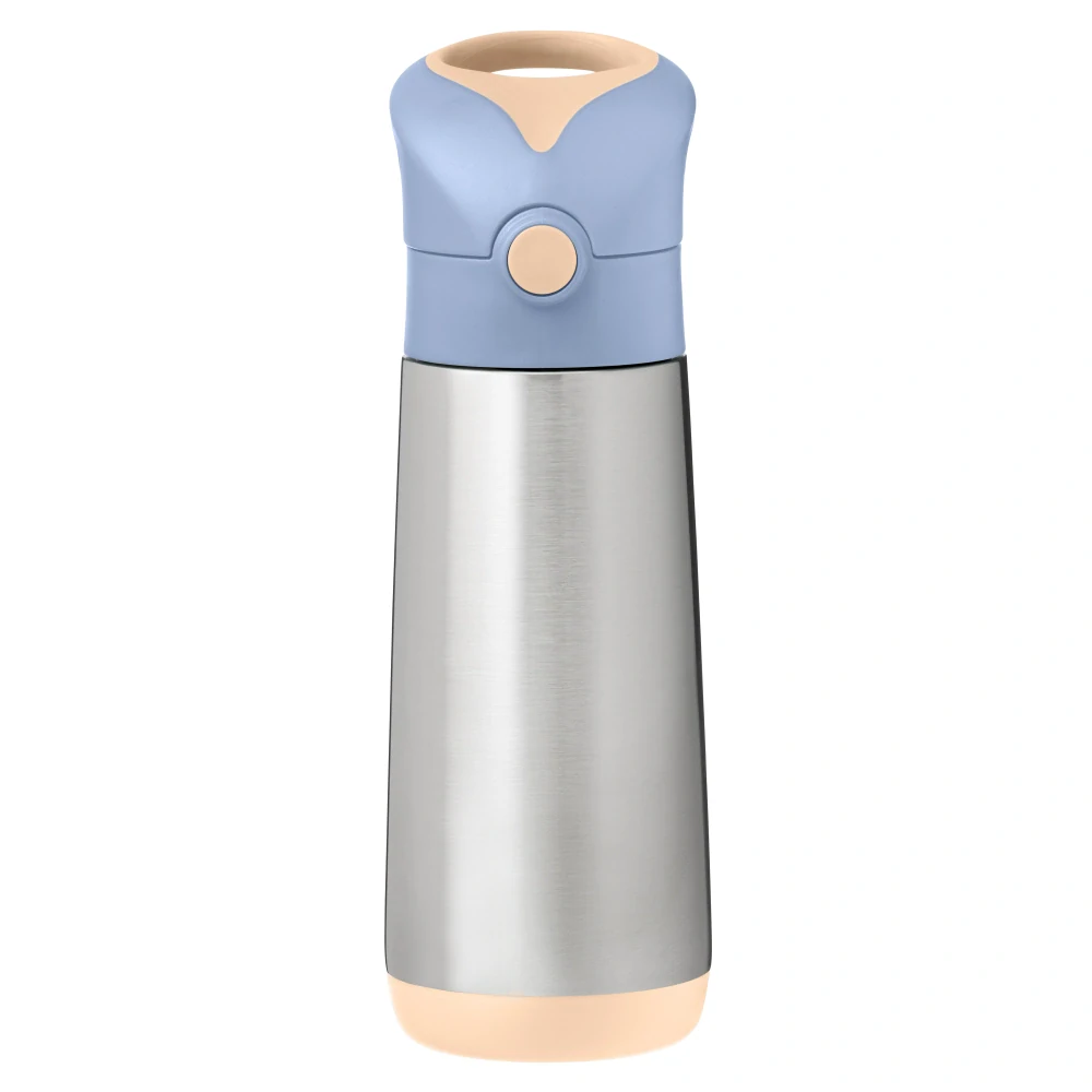 b.box Termoska na pití s brčkem 500 ml Broskvová