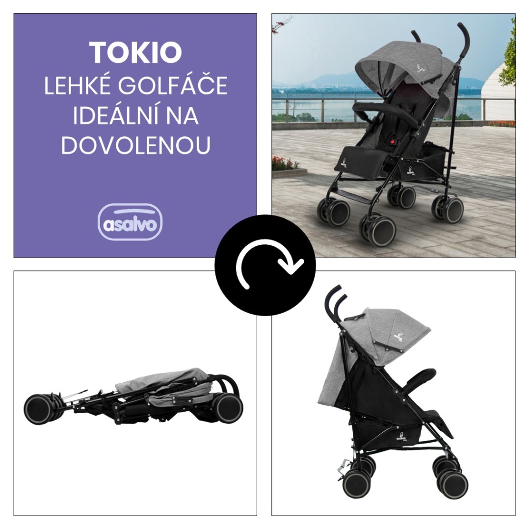 Golfové hole Asalvo Tokio Anthracite