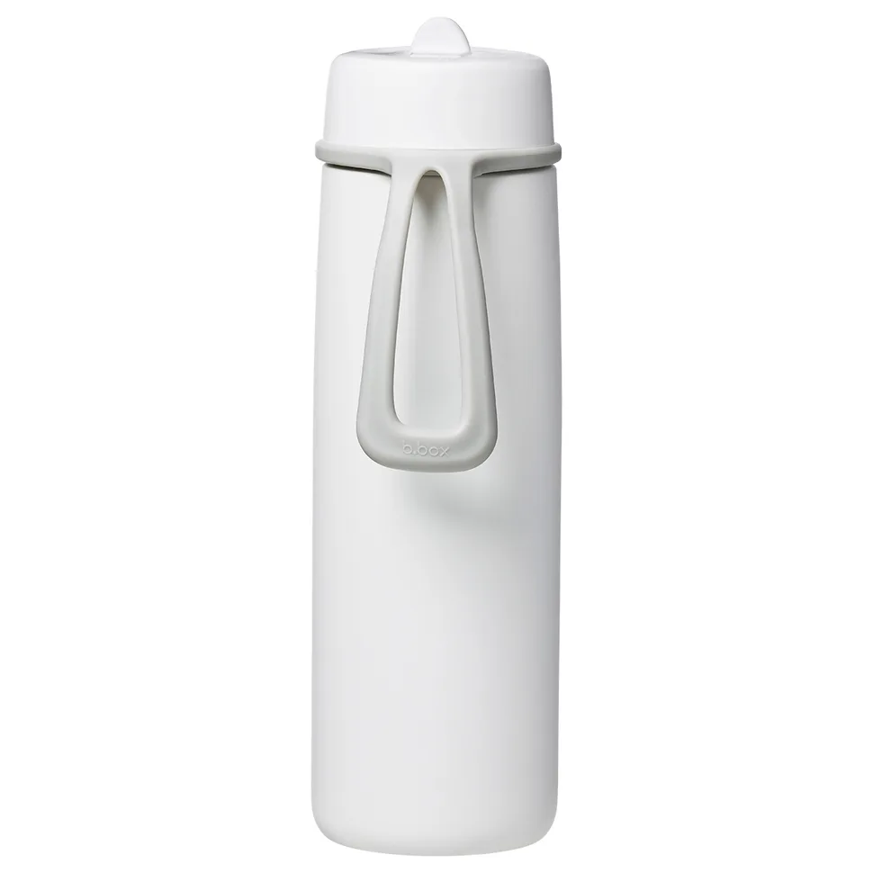 b.box Nerezová termolahev s brčkem 690 ml - White Out