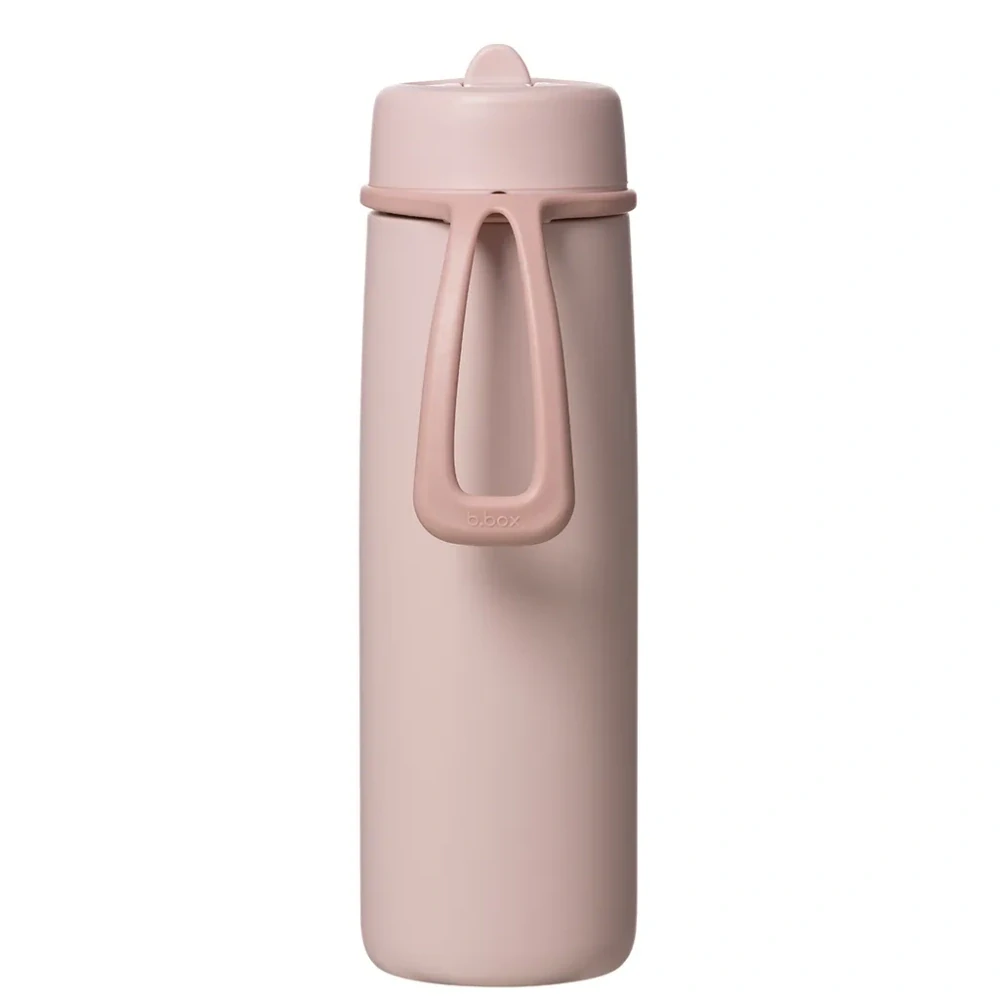 b.box Nerezová termolahev s brčkem 690 ml - Blush Crush