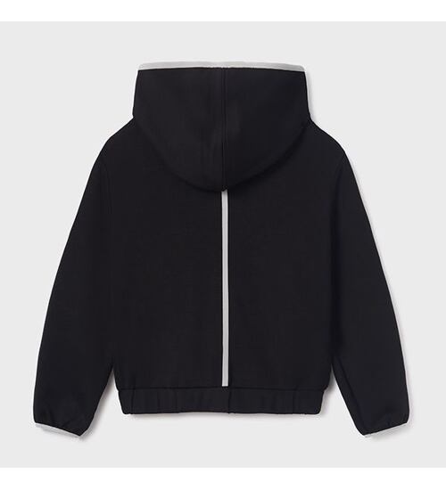 Dívčí mikina  s kapucí 6437-69 černá velikost 162