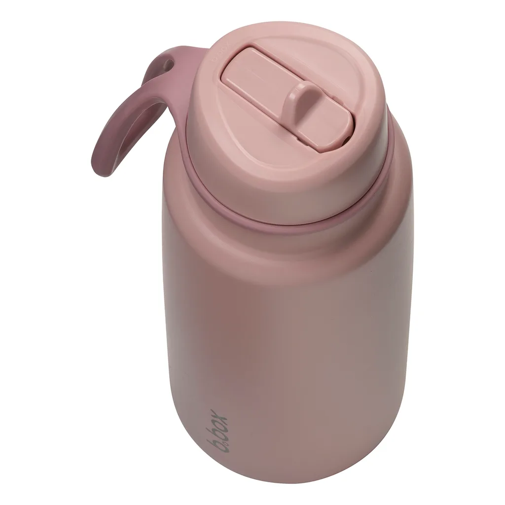 b.box Nerezová termolahev s brčkem 1L - Berry Smoothie