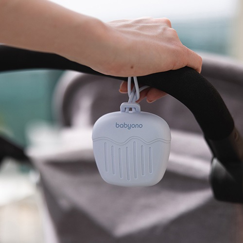 BABYONO Pouzdro silikonové na dudlík modré 0m+