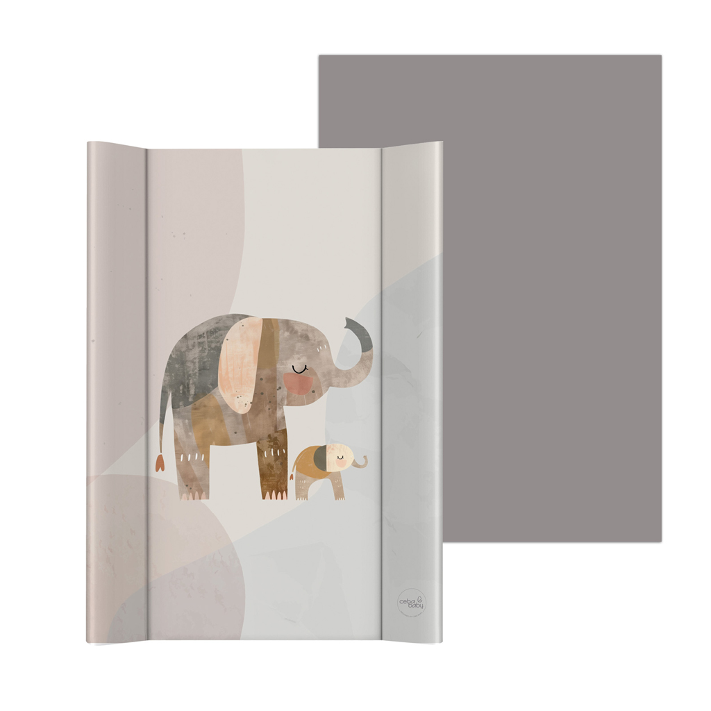 CEBA Podložka přebalovací 2-hranná měkká (50x70) Basic Elephant Family