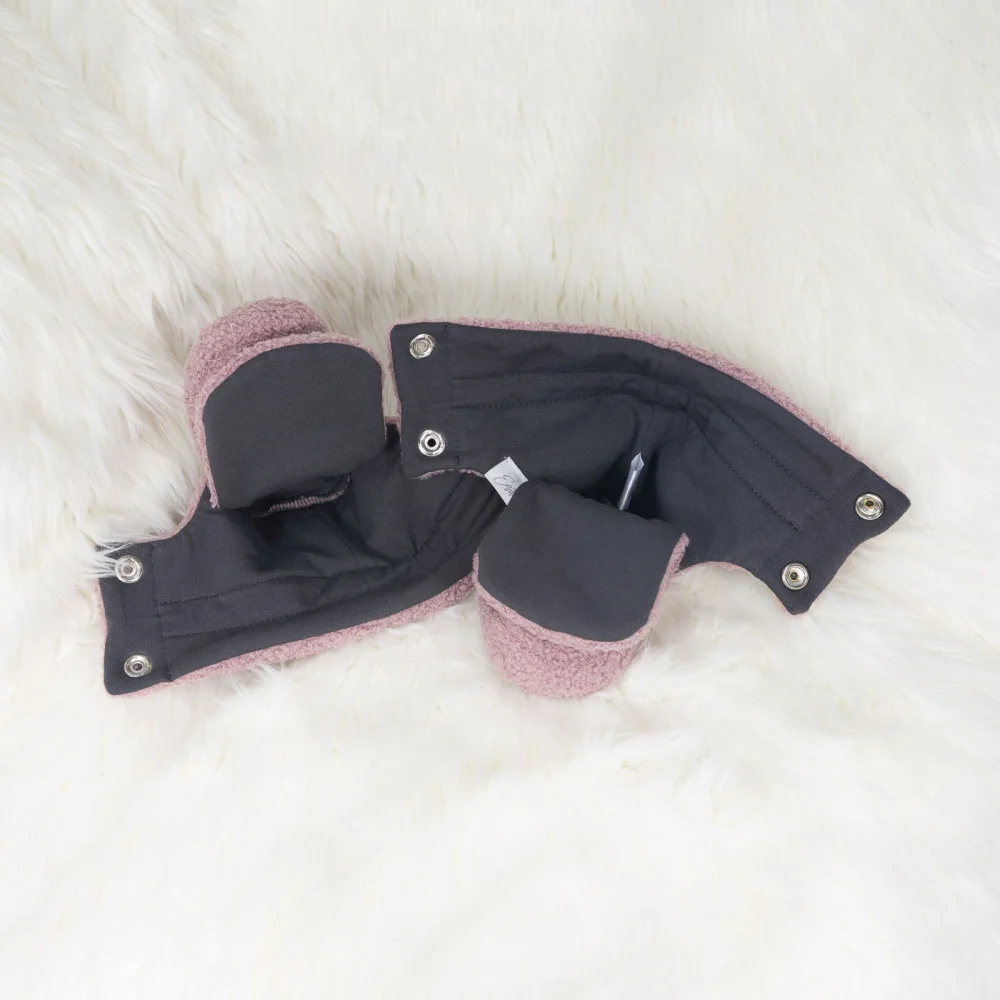 Capáčky Teddy fleece double Cyclamen pink velikost 3 - délka stélky 13cm