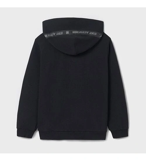 Chlapecká mikina s kapucí Mayoral  6476-88 Černá velikost 172