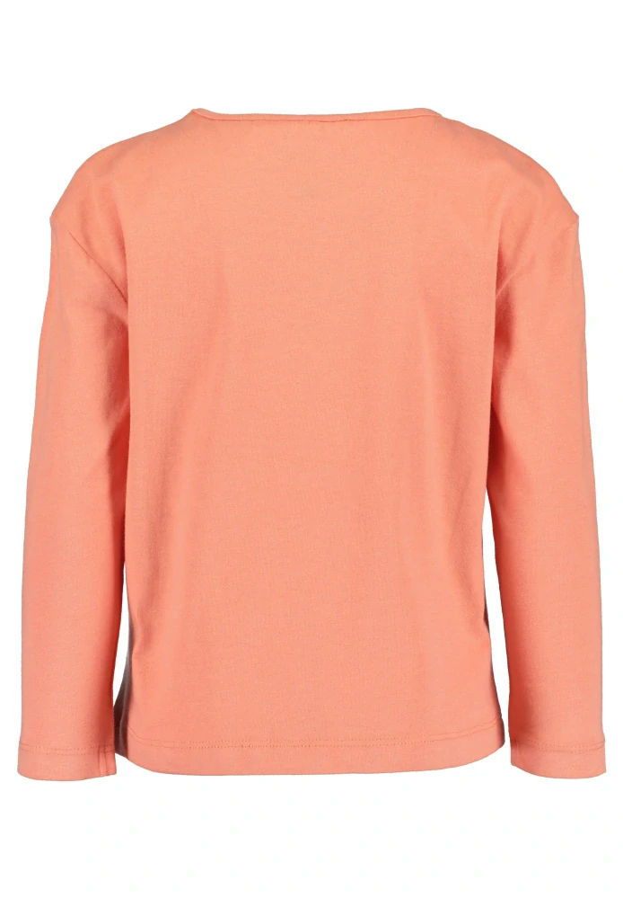 Dívčí triko Blue Seven  750779 oranžové  s  3D květinkami velikost 92