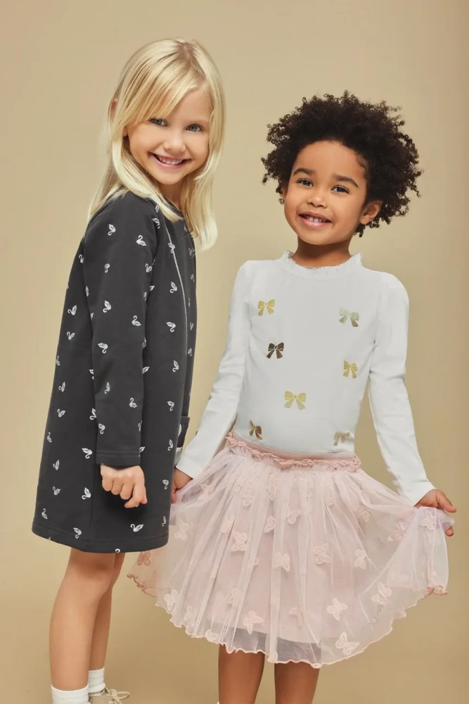 Dívčí tylová sukně s motýlky Blue Seven 774534 velikost 116