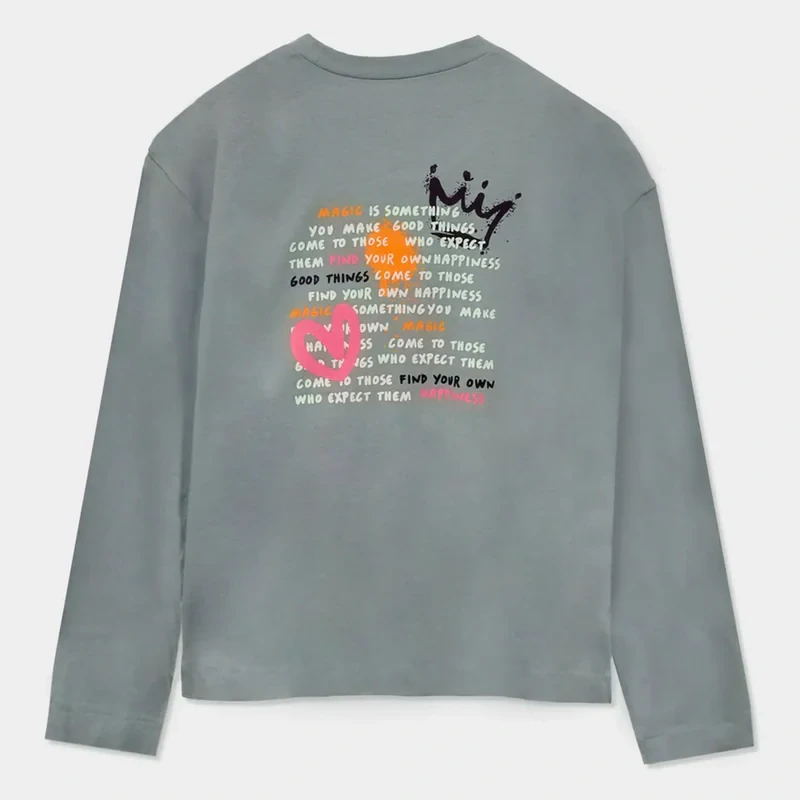 Dívčí triko Mayoral 7025-26 Šedé velikost 157