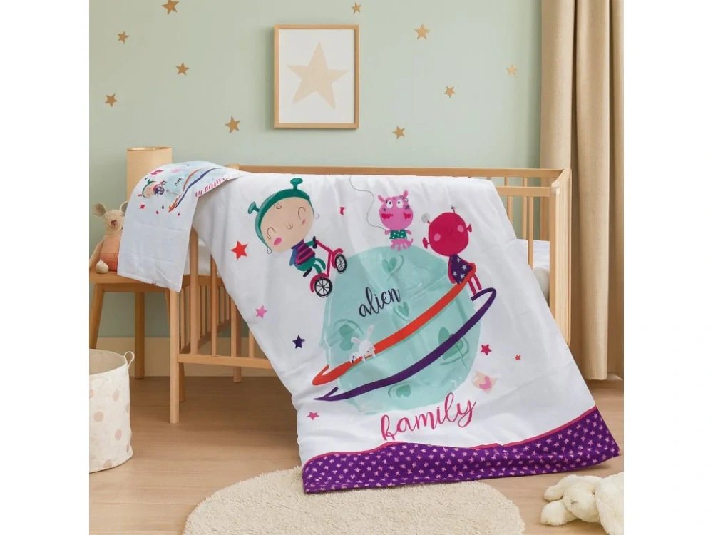 Dětská postýlka s kompletní výbavou Scarlett 120 x 60 cm - Moly