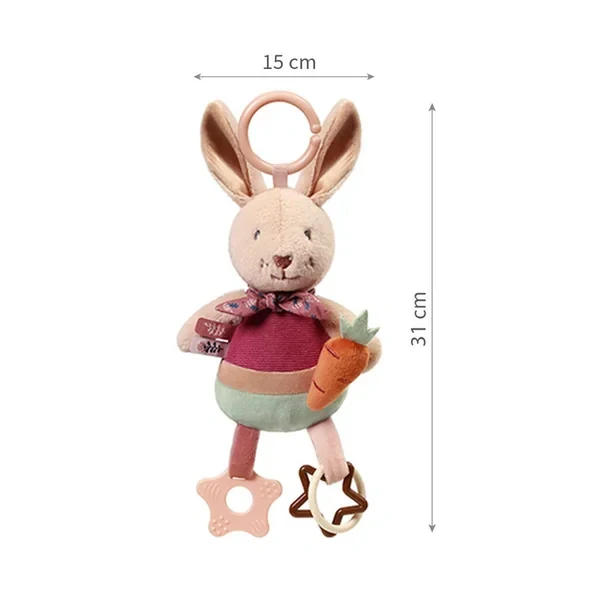 BABYONO Plyšová senzorická hračka - Králíček KARO