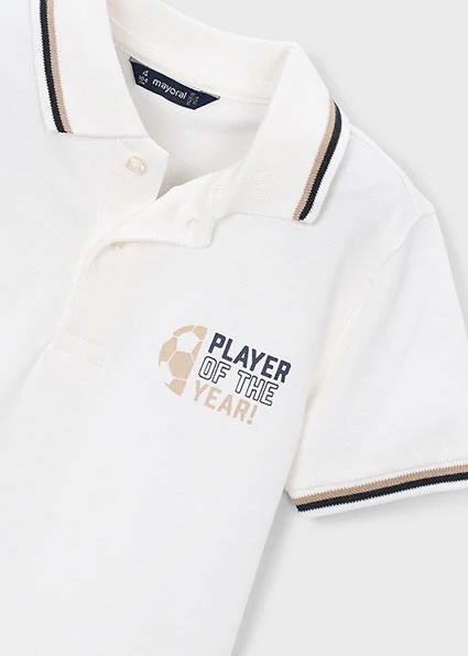 Chlapecké triko polo krátký rukáv Mayoral 3108-62 Bílé velikost 128