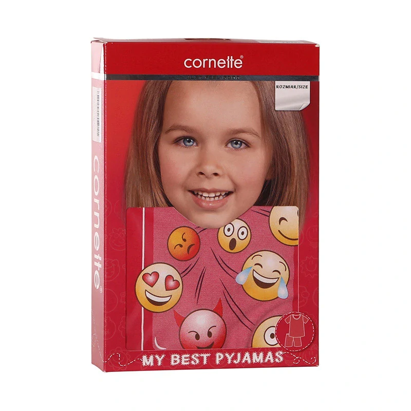 Dívčí pyžamo Cornette Kids 787/64 Emoticon velikost 110/116