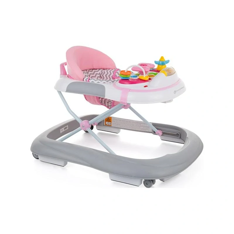 PETITE&MARS Chodítko se zvukem Monty Chevron Pink