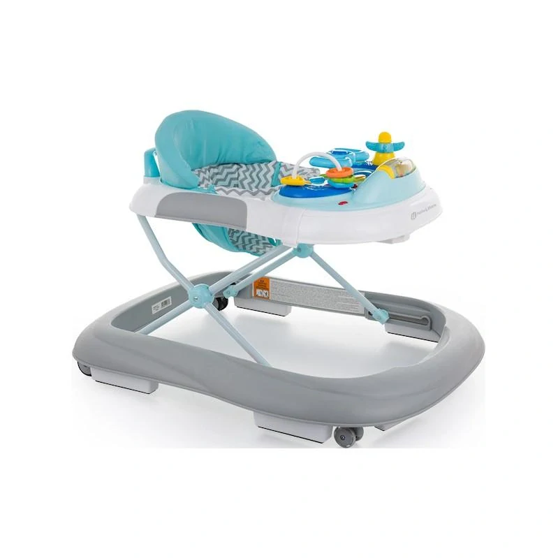 PETITE&MARS Chodítko se zvukem Monty Chevron Blue