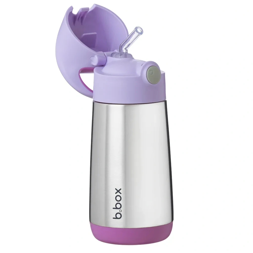 b.box Termoska na pití s brčkem 350 ml - Sugar Plum
