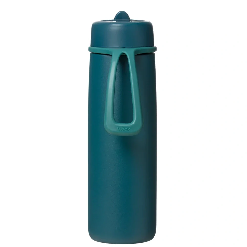 b.box Nerezová termolahev s brčkem 690 ml - Sea Glass