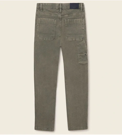 Chlapecké rifle Mayoral Straight Fit 7562-46 šedohnědé velikost 152