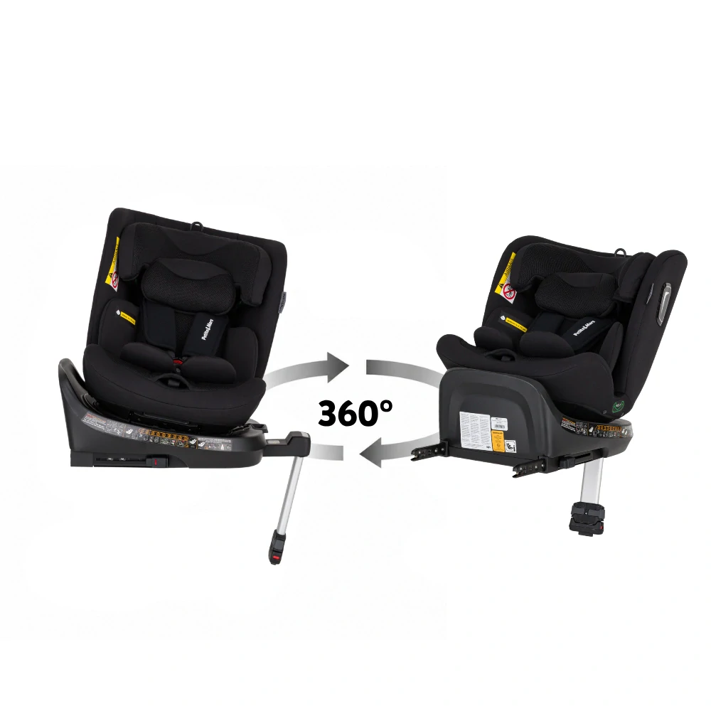 PETITE&MARS Autosedačka Twistguard Pro i-Size Coal Black Air 40-150 cm(0-36 kg)