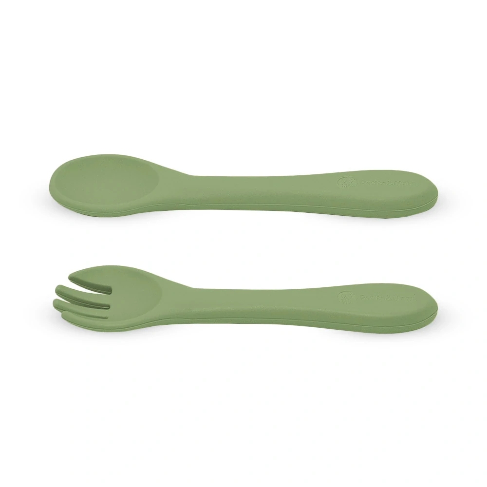 PETITE&MARS Příbor silikonový Take&Match Sweet Pea 6m+