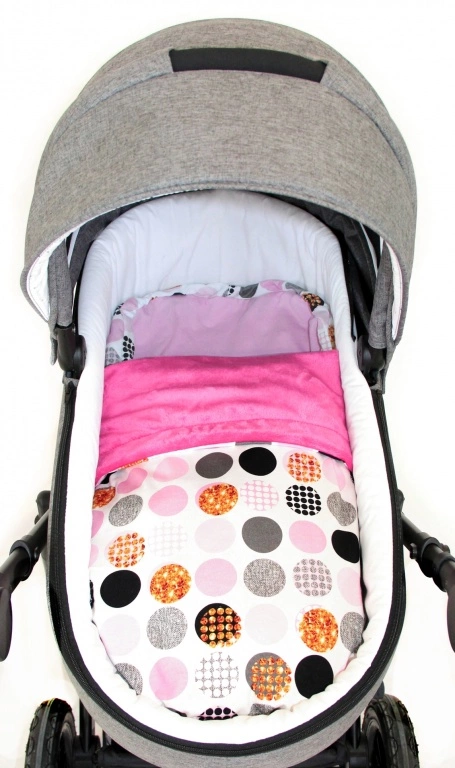 Deka MIMI bublina pink + Velvet fuchsie