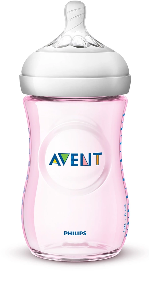 Láhev Natural Philips Avent 260 ml, 1 ks růžová