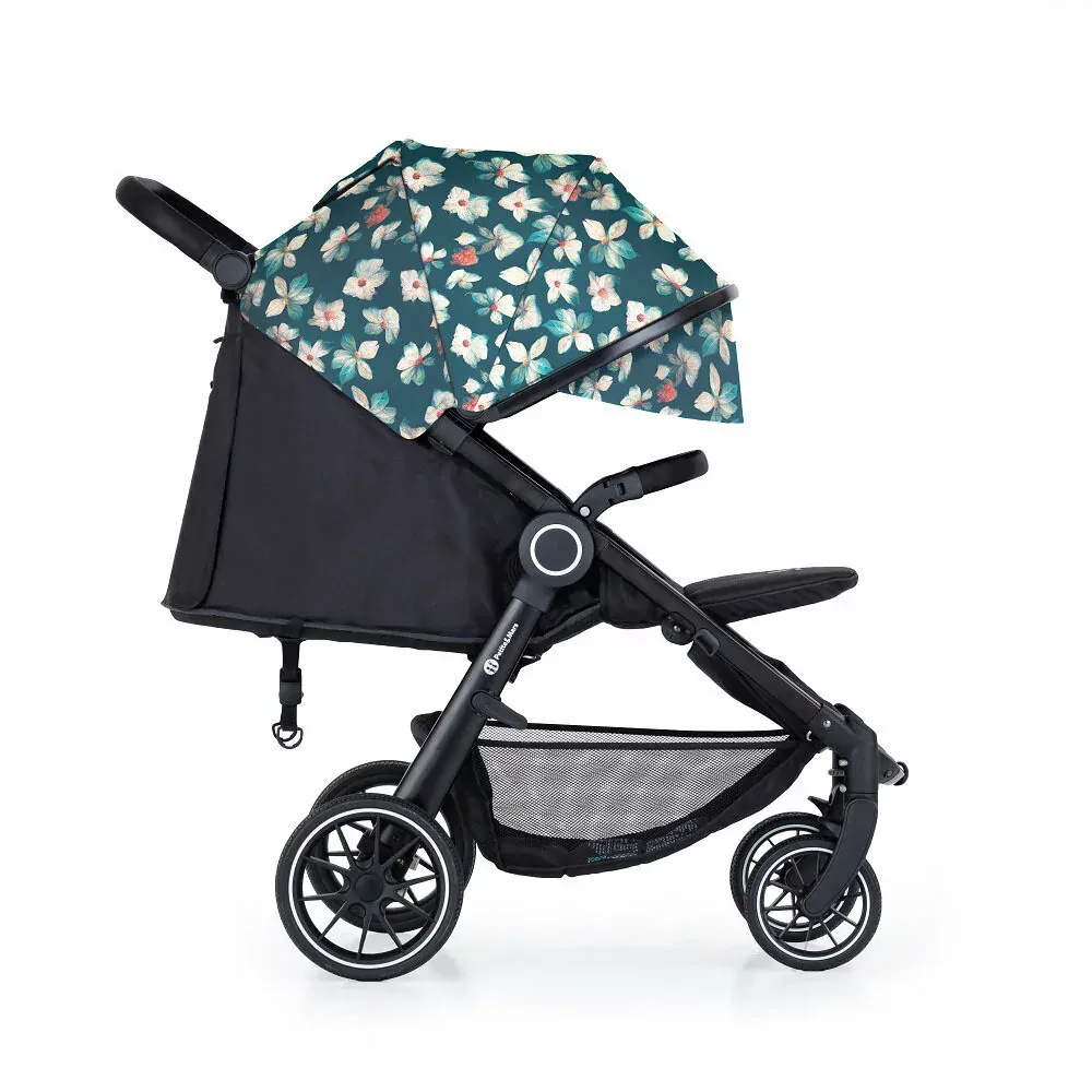 Kočárek sportovní Petite&Mars Street+ RWS Black + Stříška + polstrování Limited 100 Flowers