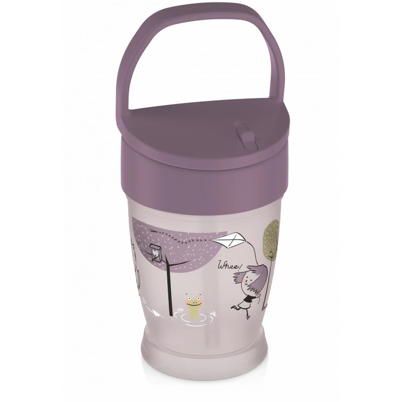 LOVI Hrníček se slámkou LOVELY JUNIOR 250 ml girl