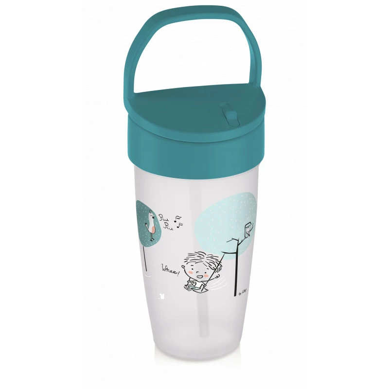 LOVI Hrníček se slámkou LOVELY ACTIVE 350 ml boy