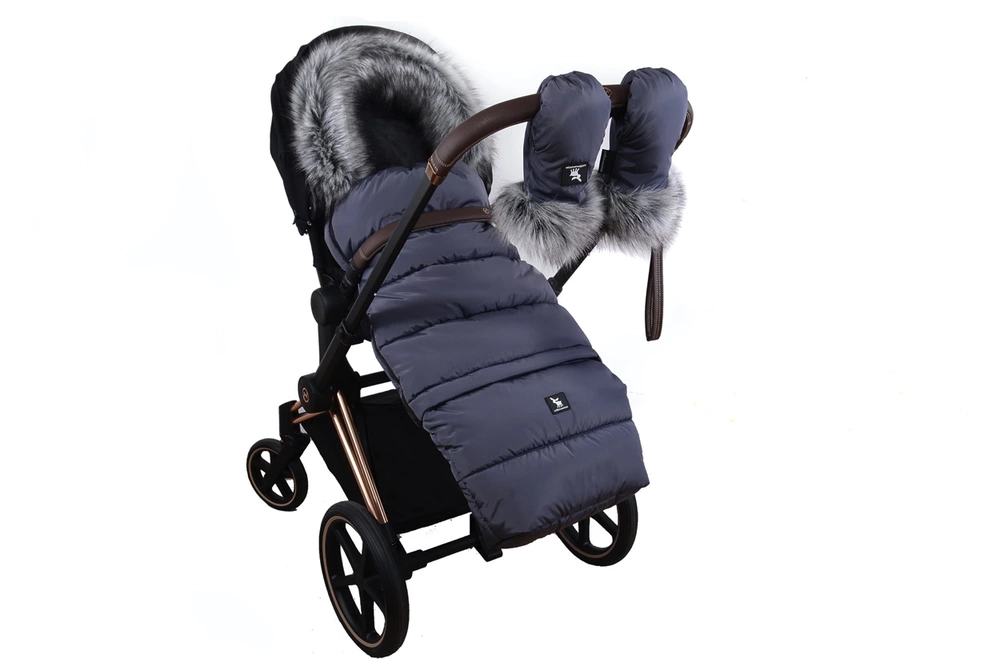 Zimní fusak Cottonmoose Combi Graphite +kožešina šedá