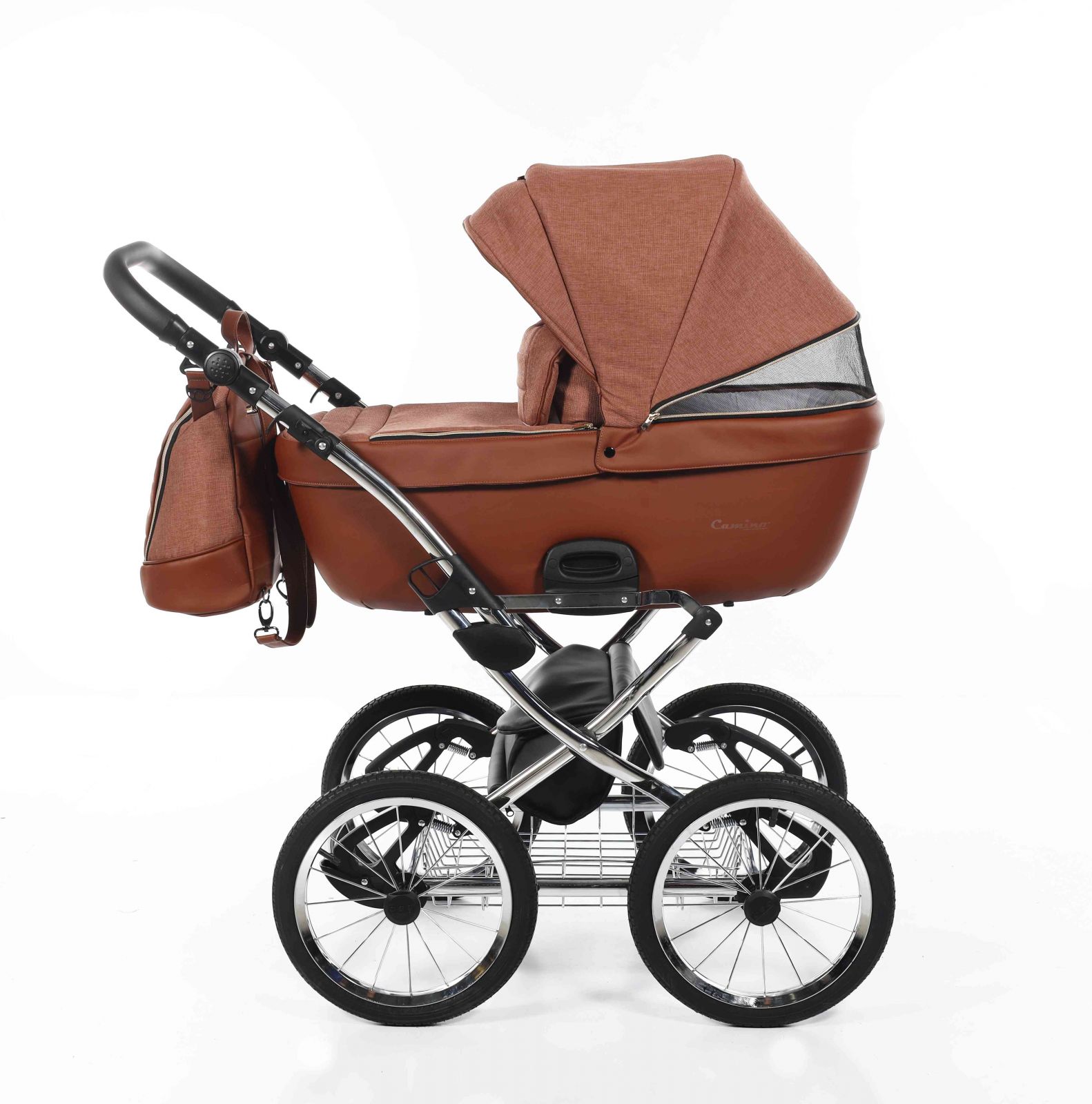Kombinovaný kočárek Jasmine Camino Classic 01-Choco