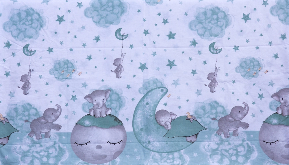 Povlečení do postýlky 2dílná Scarlett LUCY - TYRKYSOVÁ 135 X 100 CM