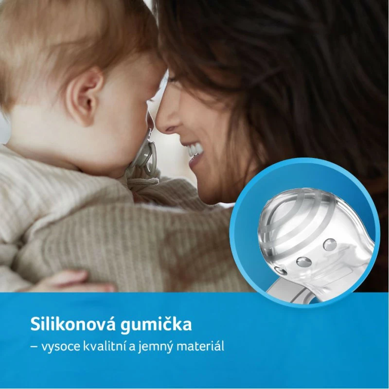 LOVI Dudlík silikonový dynamický HEY 6-18m 2ks Boy