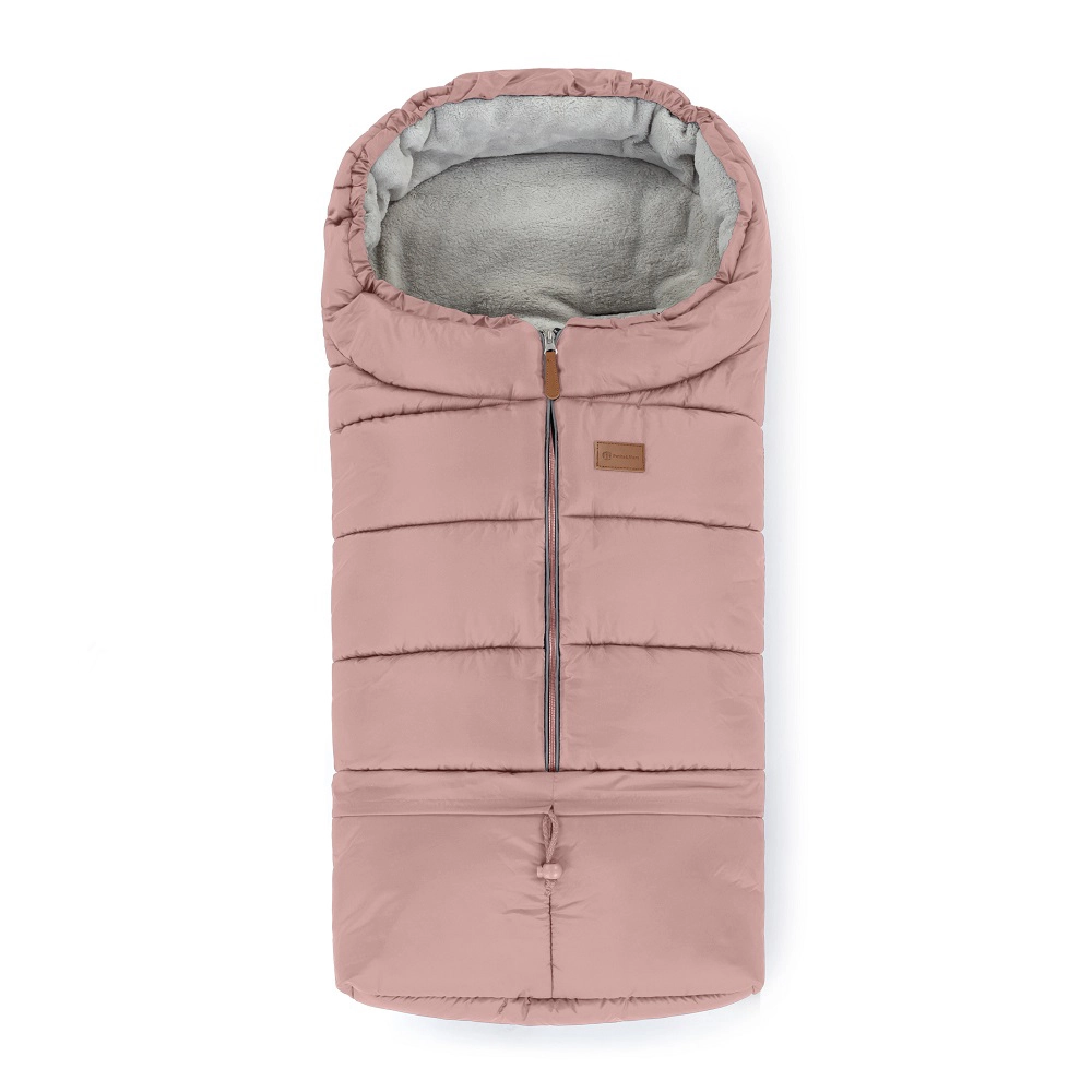 PETITE&MARS Zimní set fusak Jibot 3v1 + rukavice na kočárek Dusty Pink