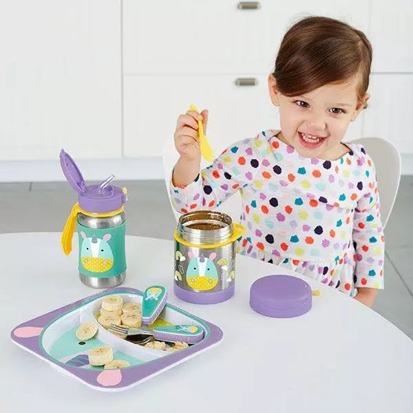 SKIP HOP Zoo Termoska na jídlo se lžičko/vidličkou Jednorožec 325 ml, 12 m+
