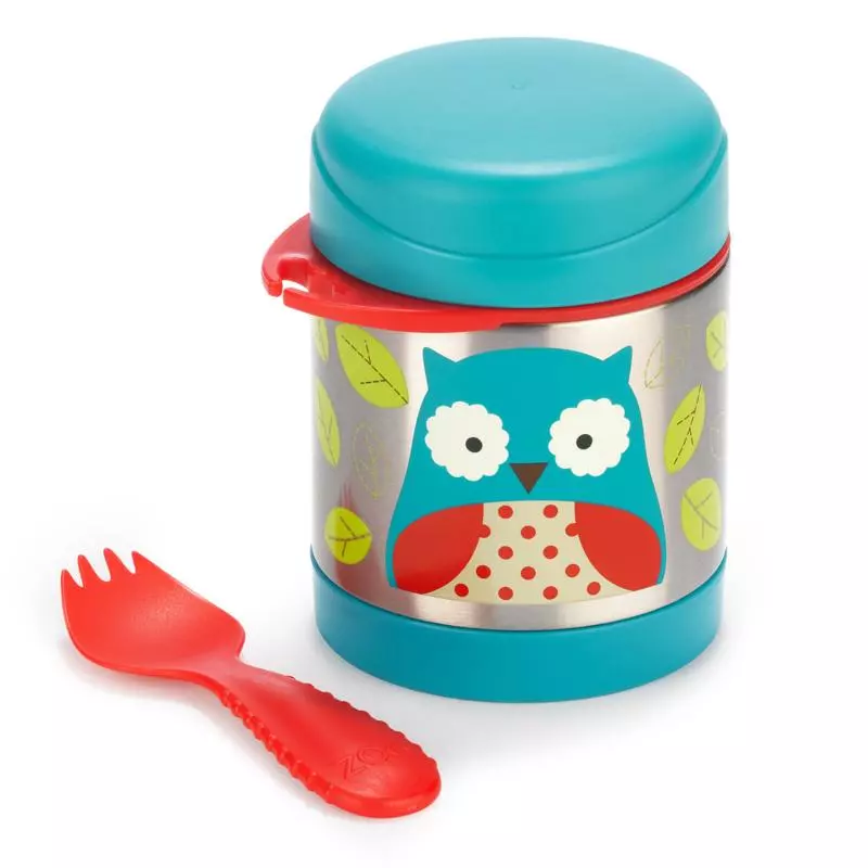 SKIP HOP Zoo Termoska na jídlo se lžičko/vidličkou Sovička 325 ml, 12 m+