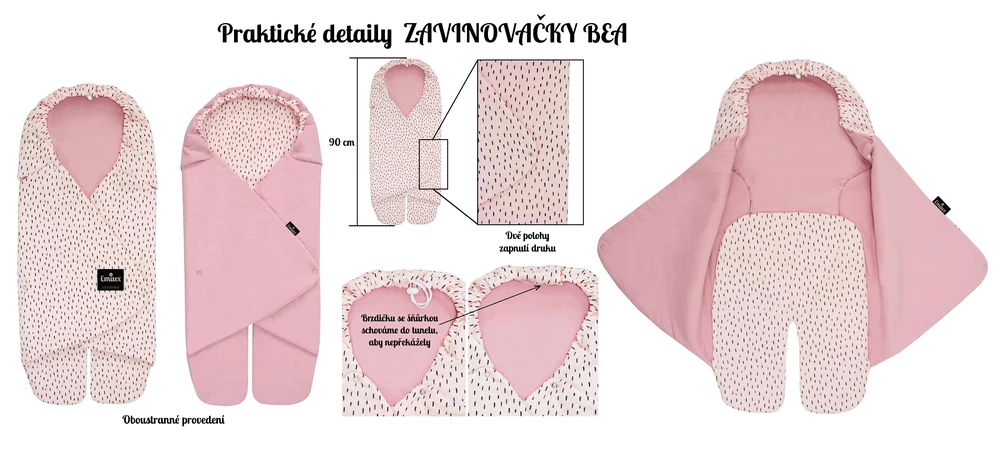 Zavinovačka Emitex Bea zvířátka modrá