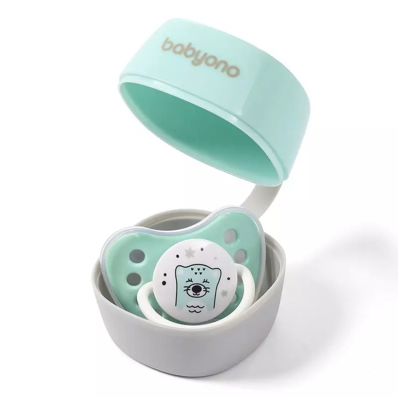 BabyOno Pouzdro na dudlík 0 m+ mint
